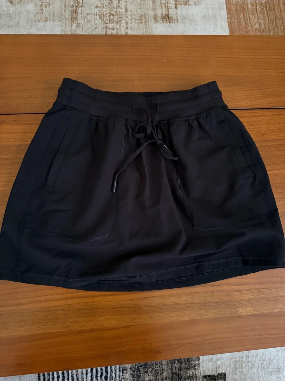 90 Degree By Reflex Black Drawstring Active Skort